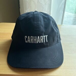 Carhartt Mens Embroidered Logo Adjustable Slouch Dad Baseball Hat Black OSFA